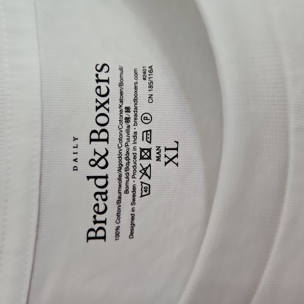 NWT Bread &  Boxers White Tee - Picture 9 of 9